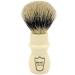 Parker Safety Razor Silvertip Badger Shaving Brush Set with Stand - Extra Dense Bristles - Long Handle for Shaving Mug - Ivory Color - Buy Online on SooperMarket.com
