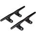 MIZUGIWA 4 Inch Boat Cleat Marine 316 Stainless Steel Open Base Deck Cleat Black - Set of 2 - Buy Online on SooperMarket.com