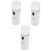 HAPINARY 3 Pcs Mini Humidifier Handheld Humidifiers Clipper Guard Holder Nanometer Sprayer Portable White