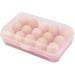 Gadpiparty Anti Collision Egg 15 Eggs Egg Rack for Fridge Egg Holder Bin Egg Holder for Refrigerator Container Egg Tray Household Pink medium - Buy Online on SooperMarket.com