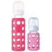 Lifefactory 4oz/9oz Glass Baby Bottle 2pk - Pink/Raspberry