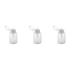 jklashfi 3X 150Ml Nail Art Makeup Polish Plastic Pump Dispenser Bottle Remover White