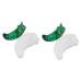 STOBOK 2 Pcs Green Pepper Mold Toilet Diy Resin Casting Chili 3d Crystal Tray White Whitex2pcs 8.5X3.8X1.7CMx2pcs