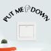 Jiuhong 4 Pack Funny Reminder Toilet Seat Decal Sticker Set for Home Bathrooms Decor - Black - Buy Online on SooperMarket.com