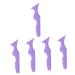 5pcs Silicone Beauty Ruler Lipstick Makeup Tool Silicone Eyeliner Aid Eyeliner Stencils Silicone Mascara Applicator Mascara Drawing Aid Girl Makeup Tools Eyeliner Wearing Aid 15X4.15CMx5pcs Violetx5pcs