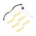 FOYTOKI Measuring Ruler 1 Set Arch Embroidery Eyebrow Ruler Portable Eyebrow Ruler Eyebrow Mapping Tool Alloy Level Ruler