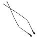 RANARA glasses end tips replacement glasses legs glasses accessories 1 pair of glasses temples made of metal glasses temple replacement black