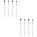 Healeved 8 Pcs Eye Make-up Brush Kit Face Brush Electric Brush Blush Brush Pencil Brush White