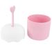 MAGICLULU Facial Foam Cup Cute Face Wash Foam Maker Portable Whip Bubble Maker for Travel Facial Tool Pink