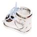 Brillibrum design milk tooth box silver with engraving made of metal silver -plated ontakeach with pink & blue laces - tooth box with name - baby tooth box for milk teeth for boys and girls tooth box with engraving to 15 characters