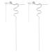 WEBEEDY 2 Pieces Snake Hair Sticks Vintage Tassels Punk Hair Chopsticks Distortion Hairpin Hairstyle Hair Accessories for Women