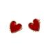 Adorainbow 1 Pair Heart Studs Ladies Miss Earring