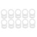 10pcs fictional pacifier clips of 10 pieces soft silicone ring pacifier clips