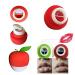 MQUPIN Lip Plumper Device Enhancer Hot Sexy Mouth Beauty Lip Pump Enhancement Pump Device Quick Lip Plumper Enhancer Lip Trainer for Women Gilrs +GEL Mouth Cover (Red (Single-Lobed))
