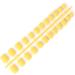 Dajidafu 24 Pieces Square Head Frosted Coffin False Nails DIY Exquisite French Style Unique Elegant Colour-fast Acrylic Nail 10light yellow - Buy Online on SooperMarket.com