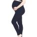 SHADOW DANCE UK Maternity Pregnancy Over Bump Leggings Baby Tights Support Belly 10 Navy Blue