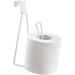 Storage rackToilet Roll Holder Over The Tank Toilet Tissue Roll Paper Holder Stand Dispenser Reserve for Bathroom Storage and Organization- White - Buy Online on SooperMarket.com