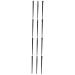 Baluue 12 Pcs Eyeliner Brush Eyebrow Brush Thin Eyeliner Brush Flat Eyeliner Brush Female Black