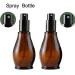 Empty Refillable Amber Glass Spray Bottles 100ml - Black Atomizer & Dust Cap for Cosmetics Perfumes & Essential Oils | International Shipping - Buy Online on SooperMarket.com