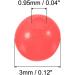 PATIKIL 200pcs 3mm Glowing Fishing Beads - Red Plastic Fishing Lure for Night Fishing | International Shipping - Buy Online on SooperMarket.com
