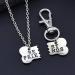 Dog Bone Necklace & Keychain Set | Best Friend Christmas Gifts | Pet Owner Jewelry | Friendship Gift Set - Buy Online on SooperMarket.com