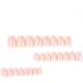 Justotry 24 Pcs Nude Oval Short Glitter French Press on Nails - Purple Almond Medium Stick on Nails with Nail Glue for Women - Nail Art Fake Nails - Buy Online on SooperMarket.com