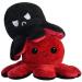 Reversible Octopus Plush - Luxuriously Soft Cute Plushies | Squishmallow Feel | Black Red Mood Octopus Toy - Buy Online on SooperMarket.com