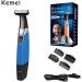 KEMEI Electric Razor & Beard Trimmer - Waterproof Cordless USB Rechargeable Groomer for Men & Women - Eyebrow Beard Facial & Body Hair Removal - Blue - Buy Online on SooperMarket.com