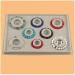 Tegg Bracelet Board: Flocked Bead Beading Jewelry Organizer Tray - DIY Craft Panel - Buy Online on SooperMarket.com