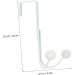 Hemoton 2pcs Double Hook Coat Hangers Towel Rack Clothes Hangers Hooks Door Hook Hanger Nail Hat Hook 14x9cm White - Buy Online on SooperMarket.com
