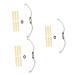 Beavorty 3pcs Bow Eyebrow Ruler Eyebrow Shaping Kit with Stencils Eyebrow Positioning Tool Eyebrow Line