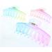 Zac's Alter Ego Set of 6 Large 11cm Assorted Translucent Two Tone Pastel Matte Finish Barrel Clamps - Buy Online on SooperMarket.com