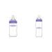 Lansinoh glass baby bottle with NaturalWave teat size S 160 ml & glass baby bottle with NaturalWave teat size M 240 ml