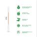 Organic Cotton Swabs with Wooden Sticks 200 Pcs Pack - Biodegradable Bamboo Spiral Head Qtips for Ears and Makeup - Buy Online on SooperMarket.com