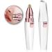 Eyebrow Trimmer & USB Rechargeable Facial Hair Remover - 2 in 1 with 3D Floating Shaver Net & LED Light for Perfect Eyebrows - Buy Online on SooperMarket.com
