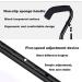 Swan Neck Walking Cane Offset Walking Sticks Double Handle to Help Get up Height Adjustable Collapsible Crutch Mobility Aid for Elderly Men and Women - Buy Online on SooperMarket.com