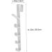 Cabilock 2pcs Transparent Hook Over The Door Wall Clothes Rack Door Coat Hanger Multi-Function Hook Back Door - Buy Online on SooperMarket.com