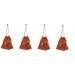 Baluue 4pcs Hair Dryer Storage Bag Travel Blow Dryer Drawstring Storage Bags Drawstring Pouch Coffee Suede