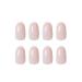 French White Almond Press-On Nails - 24PCS Short False Acrylic Nails for Women and Girls - Buy Online on SooperMarket.com