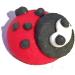 12 Sugar Mini Ladybirds - Beautiful Edible Cake Decorations - Buy Online on SooperMarket.com