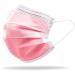 Medical type iir standard En14683 Certified oral masks op masks 3-layer Mouth protection facial mask disposable mask Einweg mask BFE 98% surgical mask (50 units (1 piece) rose 50) 1 piece (50s pack) rose 50