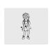 Azeeda 2 x 'Girl Holding Flowers' Microfiber Lens / Glasses Cleaning Cloths (LC00019516)