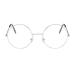 Protective glasses children blue light filter glasses without prescription gaming glasses Computer-fat-fold filter glasses false glasses glasses oval z1103z_1-silver unit size