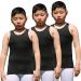 Youth Boys Girls Compression Tank Tops Athletic Sleeveless Shirt Undershirts Workout Base Layer Vest 3 Pack-black*3 7