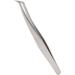 Eyelash Extension Tweezers - Silver Stainless Steel Slanted Manicure Tweezers for Precision Application - Buy Online on SooperMarket.com