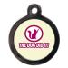 PS Pet Tags - Funny Cat ID Tags - The Dog Did It Design - Zinc Alloy Metal - Small (24mm) Personalised On Reverse - Cat Name Address Identity Tag - Made in UK