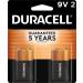 Duracell Coppertop 9V Battery Long-lasting Alkaline Power 2 Count Pack for Household & Office Devices - Buy Online on SooperMarket.com