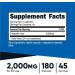 Abseits D-Aspartic Acid (DAA) Capsules - 2000mg Per Serving - 180 Capsules - Buy Online on SooperMarket.com