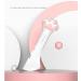 Lanyihome 2 in 1 Small Silicone Pet Food Spoon and Plastic Scoop for Dogs, Cats, Birds - White/Pink - Buy Online on SooperMarket.com