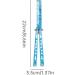 Comb Trainer Stainless Steel Unsharpened Slice Butterfly Training Comb for Beginner Aqua Blue Practice Comb Trainer - Buy Online on SooperMarket.com